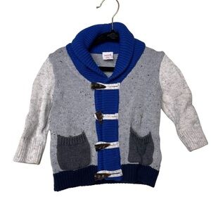 Seed Heritage infant baby crawl neck knitted cardigan 3-6M
